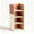 Children's bookshelf with adjustable shelves and multi-colored design 30 x 40 x 90cm